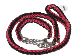 BLACK & PINK SHOWTIME LEASH AND COLLAR SET