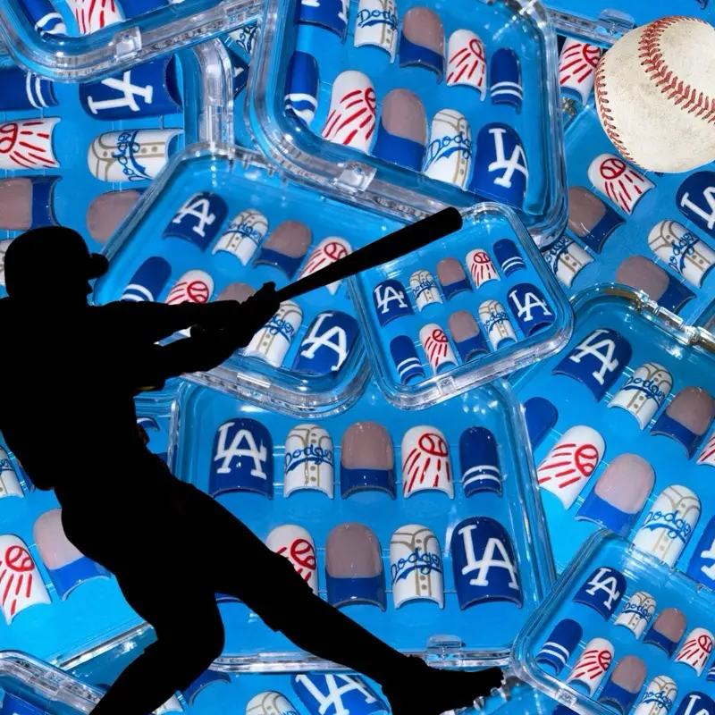 LA Dodgers Nail Set