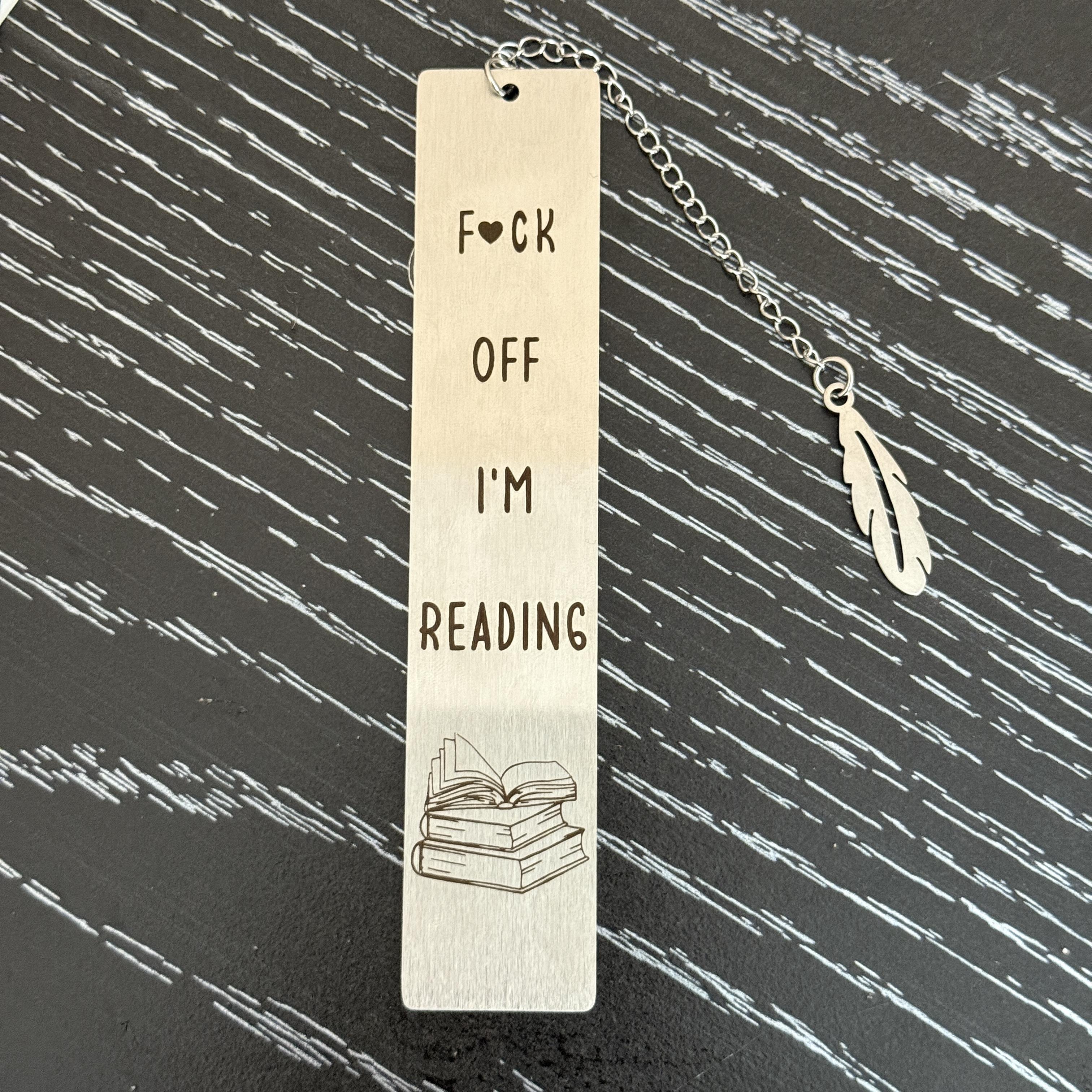 Letter Stainless Steel Bookmark Funny Gift for Book Lovers, Book Accessory for Home, Office and School