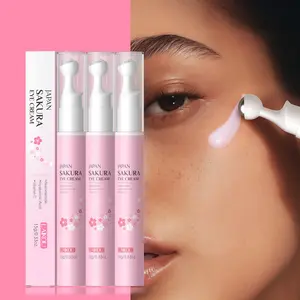 Laikou Japan Cherry Blossom Rollerball Eye Cream 15g, 3pcs, Moisturizing Eye Care, Natural Ingredients, Perfect Gift