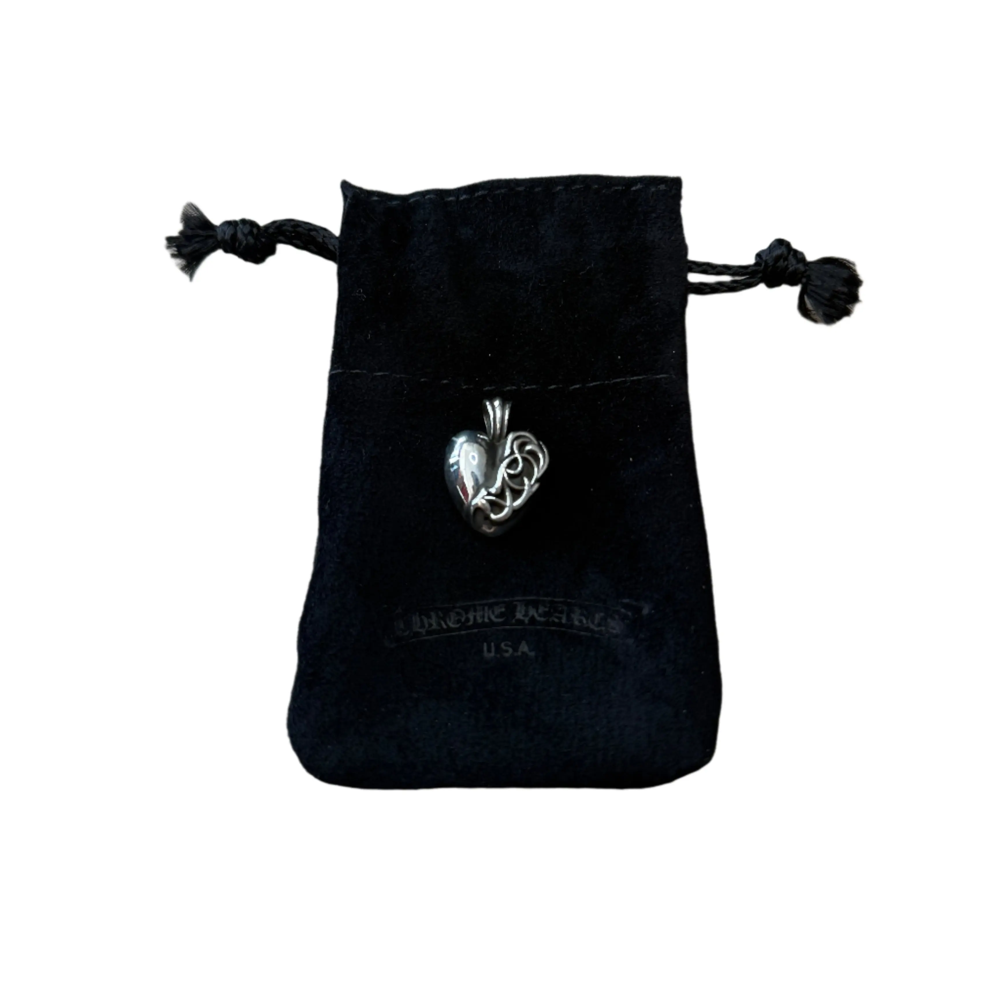 Chrome Hearts Las Vegas 2023 Exclusive Heart Silver Pendant 