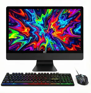 STGSivir All in One Desktop Computer, 24" FHD Display, Intel Core i5 up to 3.6G, 16G RAM, 1T SSD, WiFi, BT 5.0, RGB Keyboard & Mouse, Webcam, Windows 11 Home