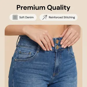 ROAD MARKINGS Women's High-Waisted Stretchy Plain Denim Shorts, Cuffed Minimalist Basic Bottoms, All-Seasons Vintage Black Crop-Fit Jean Shorts