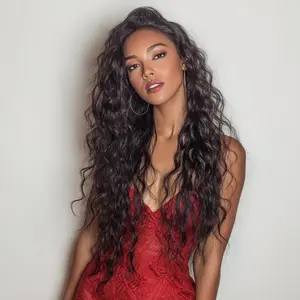 SMILCO/24Inch 13×4 Lace Front Water Wave Synthetic Hair/SM9849