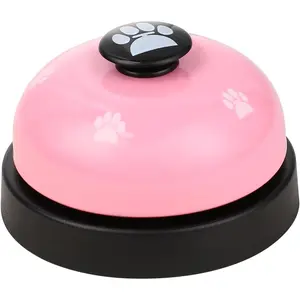 Call Bell 2.8 Inch Metal Anti-Rust Ringing Bell for Service & Pet Training Pink Round Sturdy Kitchen Utensils pet  connection  communicator