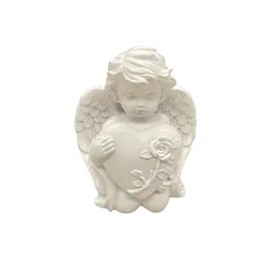 Prayer Angel Garden Statue, Religious Fairy Sculpture, Yard Lawn Decor, Housewarming Gift Ornament, Home Room Holiday Present, Garden Sculptures Statues
