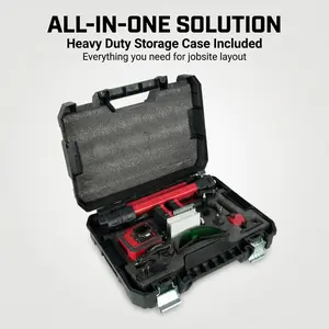 Milwaukee 16 Line Self Leveling Laser Level 360 Green Beam for Construction with Tripod