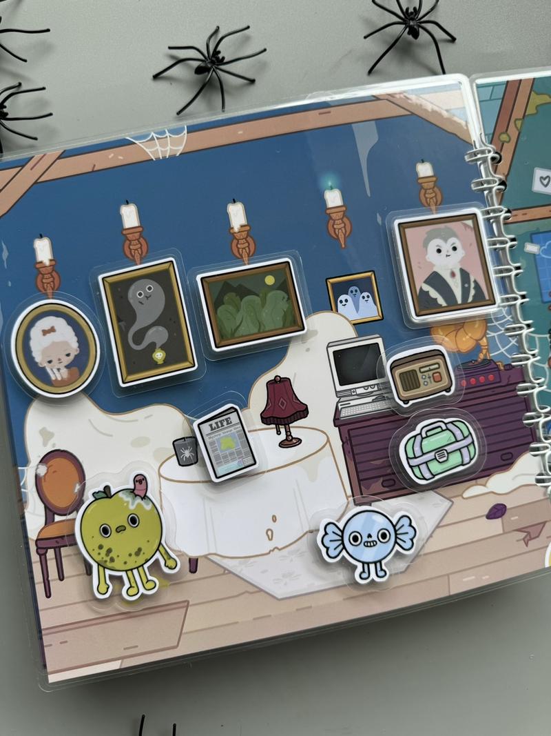 Halloween activity book, busy book, educational paper dress up dolls, toddler paper doll house, lulu printable paper dolls