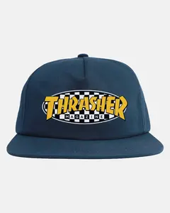 Thrasher - Checkered Oval Snapback - Navy