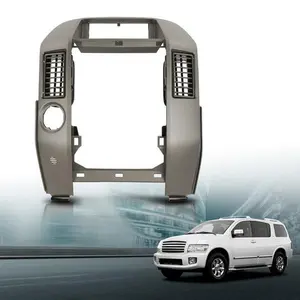 Center Dash Instrument Panel Radio Trim Bezel Gray Fit For 04-07 Infiniti QX56
