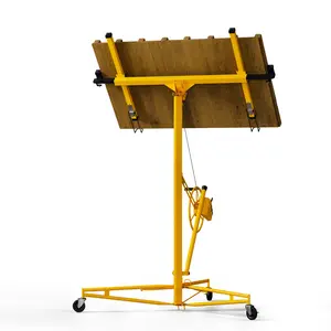 GARVEE 11 Ft Drywall Lift,Drywall Rolling Lifter Panel,150LBS Heavy Duty Sheetrock Lift Drywall Lifter,Drywall Lift Panel Hoist Jack with 360° Adjustable Telescopic Arm & 3 Lockable Wheels