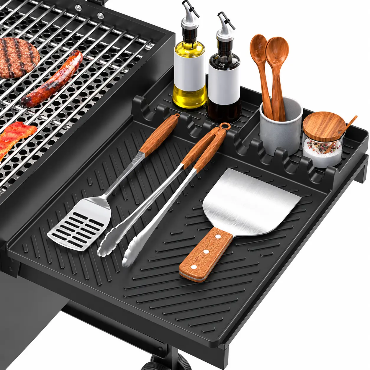 Silicone Grill Mat Compatible with Blackstone, BBQ Griddle Tool