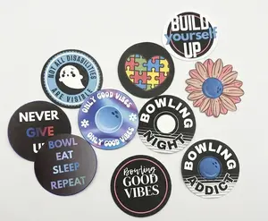 Austim and Bowling Sticker - 2x2 Inch Handcrafted Stickers, 10 Individually Designed Stickers, Perfect for Bowling Enthusiasts