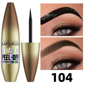 Waterproof Peel-off Eyebrow Dye Gel, Tattoo Eyebrow Gel, 1/2pcs Summer Smudge-proof Long Lasting Eyebrow Gel, Natural Look Eyebrow Makeup Tool for Women & Girls, Cosmetic, Eyebrow Makeup Products