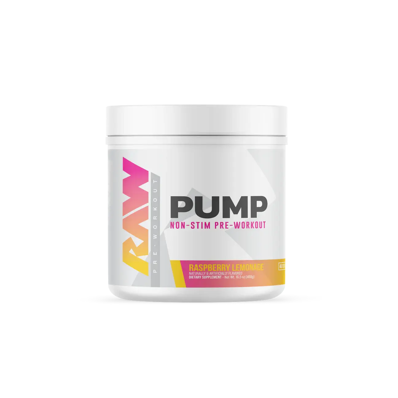 RAW NUTRITION Pump Stimulant-Free Pre-Workout Dietary Powder - Vegan Safe, Nitric Boost, L-Citrulline, Nitrosigine, Agmatine, Blood Pressure Support, Muscle Fullness & Vascularity - 40 Servings (Stimulant Free Pre-Workout Products)
