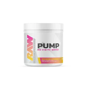 RAW Pump Non-Stim Pre-Workout – Nitric Oxide Booster for Muscle Fullness & Vascularity – Stimulant-Free Formula with L-Citrulline, Nitrosigine & Agmatine – 40 Servings