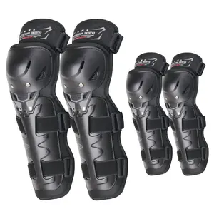 Motorcycle knee pads, windproof and drop-proof leg pads, electric vehicle protective gear, off-road locomotive elbow pads, knight equipment, four-season models Cycling protective gear Tool Black dirt bike leg armor