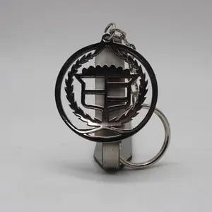 Cadillac Keychain - Silver Color, Metal Material, Suitable for Men and Women