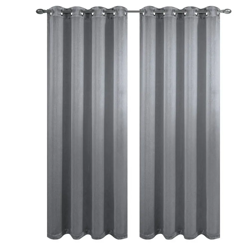 Luxe Weavers Pair of Bedroom Window Panels, 100% Blackout Noise and Lightproof Curtains, Machine Washable, Quick Installation