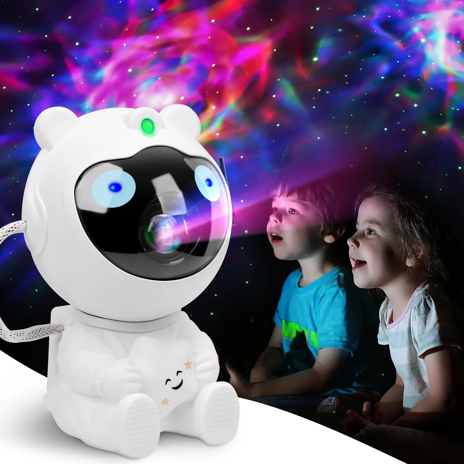 Galaxy Star Projector with Nebula Effect & Remote Control, LED Star Night Light, Create Dreamy Bedroom Atmosphere, Decorative Novelty Home Ornament Lamp