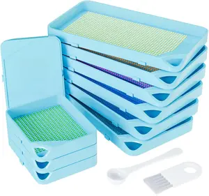 10-Piece Interlocking Diamond Art Trays Kits for Adults, Stackable Diamond Painting Accessories and Tools