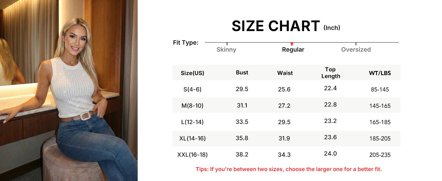 ChicMe Women's Rhinestone Decor Ribbed Tank Top - Slim Fit Sleeveless O-Neck Summer Top 2026 summervibes ChicMe Women's Rhinestone Decor Ribbed Tank Top - Slim Fit Sleeveless O-Neck Summer Top 2026 summervibes