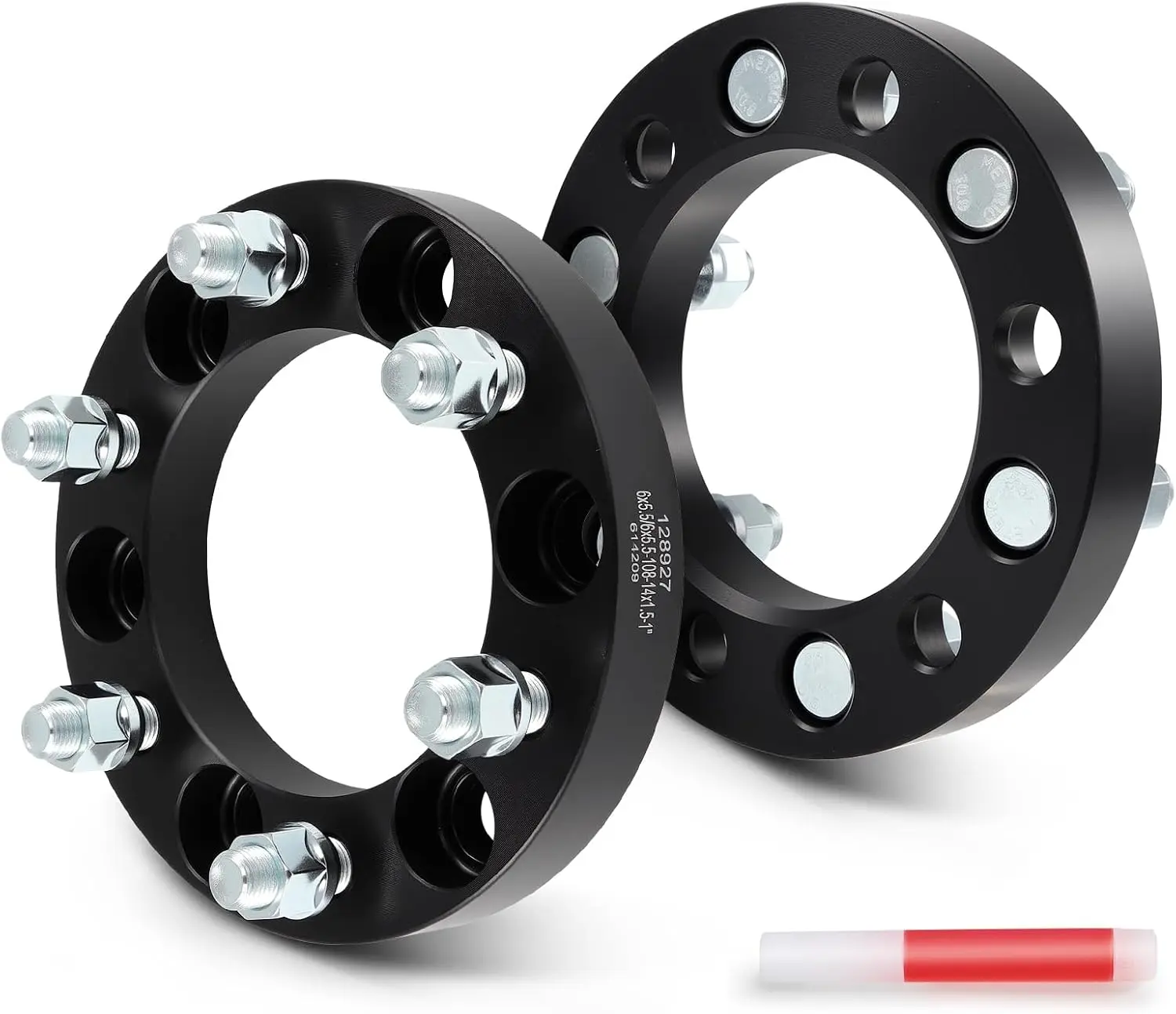 1" Wheel Spacers 6x5.5 108mm Bore for Ram 1500 Chevrolet Silverado 1500 Tahoe 2Pcs | 14x1.5 Studs 6 Lug Adapters for GMC Sierra 1500 Yukon XL for Cadillac Escalade Aftermarket Wheels