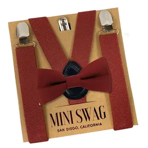 Cinnamon Bow Tie + Suspenders