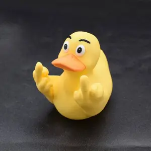 Rubber Duck giving the middle finger