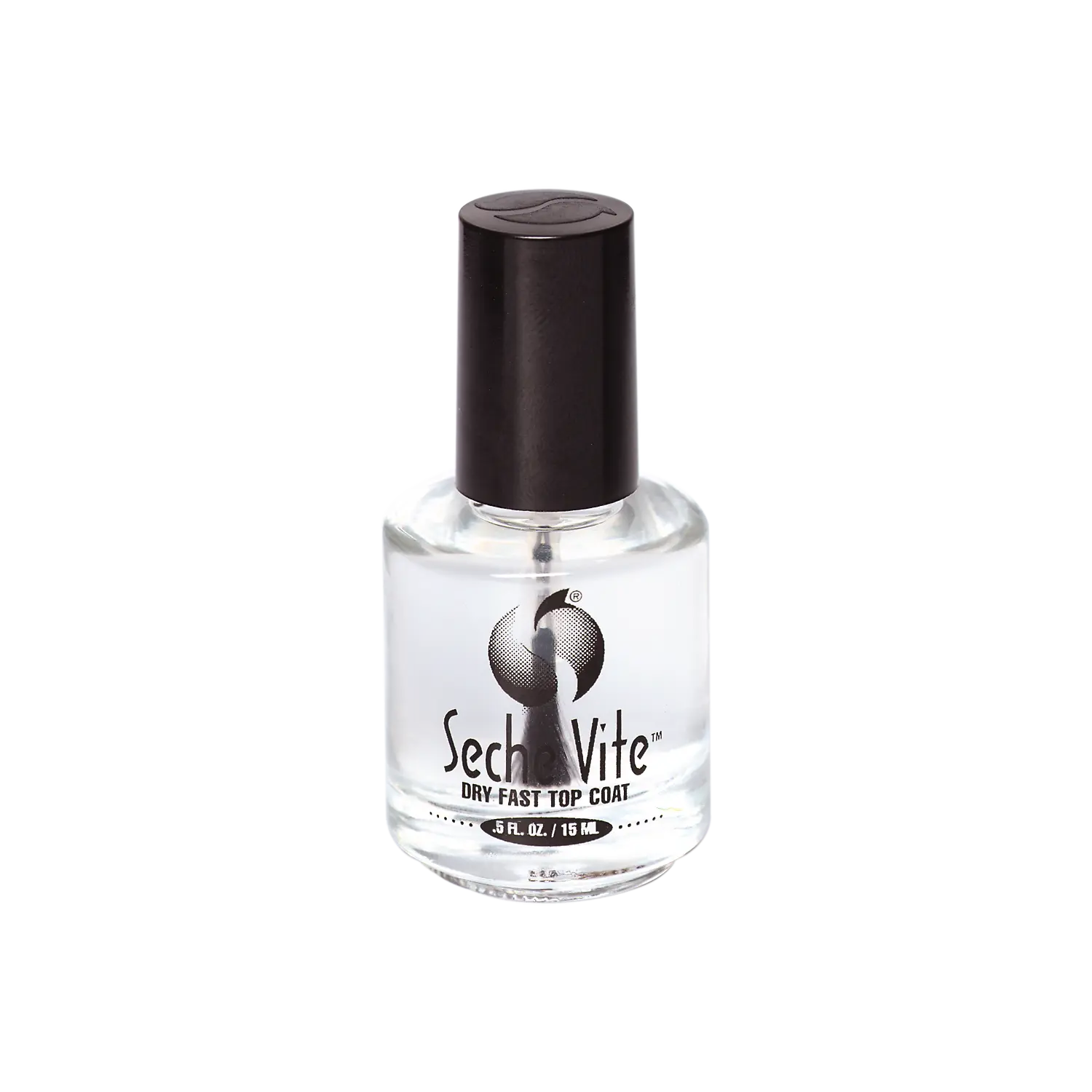 Seche Vite Dry Fast Top Coat, Long-Wearing & Chip-Resistant, Non-Yellowing Formula for Professional Nail Art with a Durable, Glossy Finish