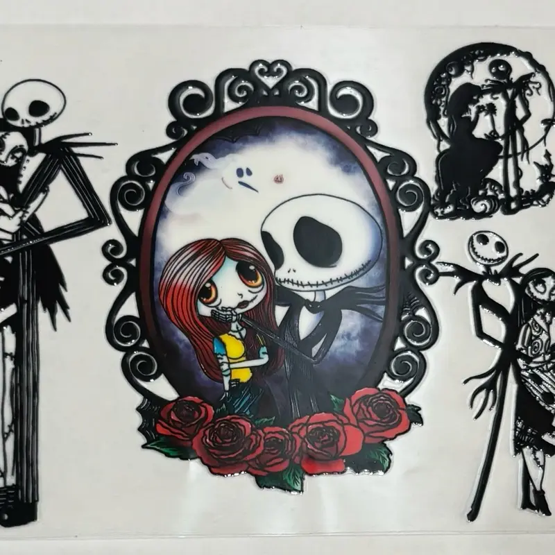 With cup purchase only! Jack and sally decal