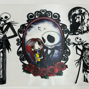 With cup purchase only! Jack and sally decal