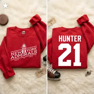 New York Admirals Merch Tee, Scott Hunter Jersey Sweatshirt, Heated Rivalry Gift Shirt,