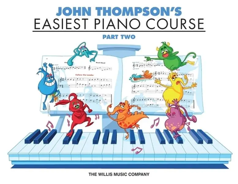 USED Book - Easiest Piano Course Part 2 John Thompson's Illustrated Beginner Piano Book for Kids with Writing by Thompson, John (Misc.) - english