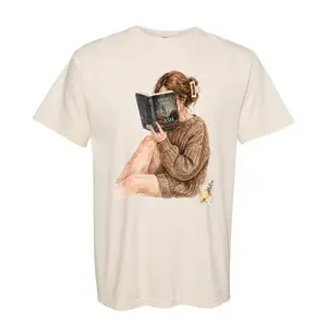 Comfort Color Red Rsing Shirt, Dystopian Bookish Apparel, Bookworm Merch, Sci Fi Fan Gift, Trendy Book Tees Womenswear