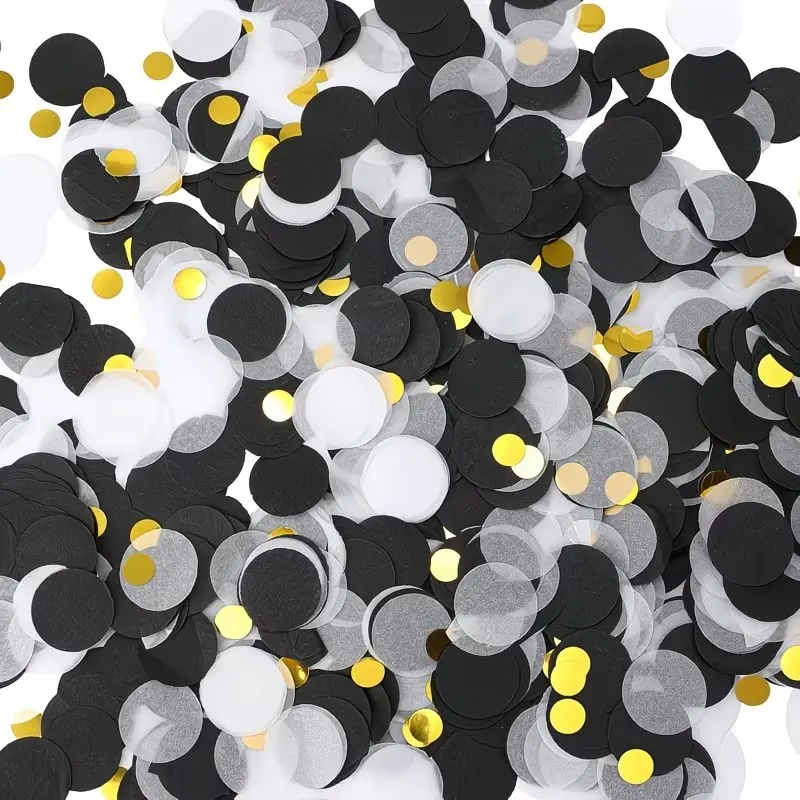 30g & Confetti with Accents, Premium Round Confetti for Graduation, Nye, Birthday & Themed Parties, Party Supplies