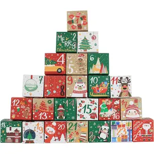 Diy Advent Calendar - Empty Advent Calendar to Fill Yourself, Empty Christmas Advent Boxes for Kids and Family (Classic Box)