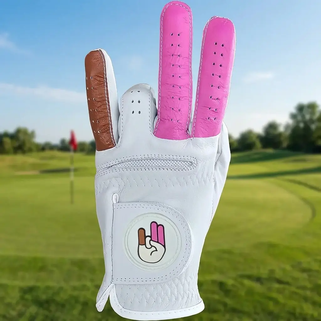 Novelty Shocker Golf Glove for Men, High-Quality Japanese Synthetic Leather Golf Accessory with Sturdy All-Weather Comfort Grip, Multi-Size for LH/RH, Athletic Performance Gear