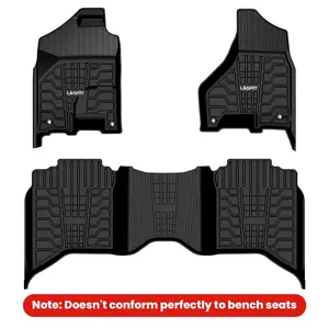 Lasfit fit for 2013-2018 Ram 1500 All-Weather 1st & 2nd row Floor Mats, Fit Carpet Floor Only
