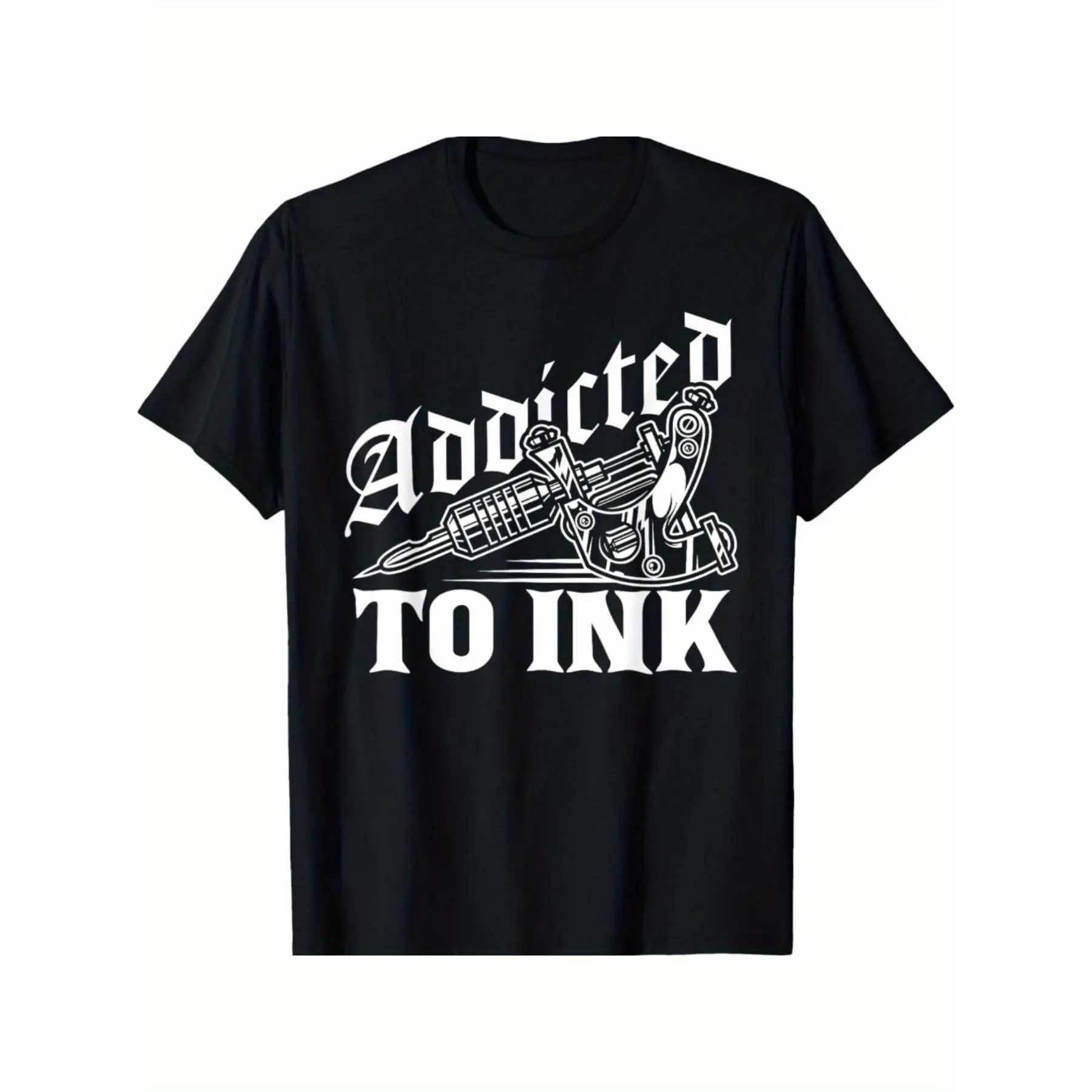 Addicted To Ink Tattoo Lover Tattoo Artist T-ShirtRegular-Fit, Comfortable & fashionable