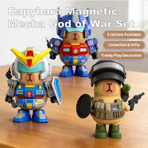 Choose Your Mecha Battle Set with Magnetic Assembly, Safe Durable Material for Collection, Perfect Desk Decor, Great Gift Option