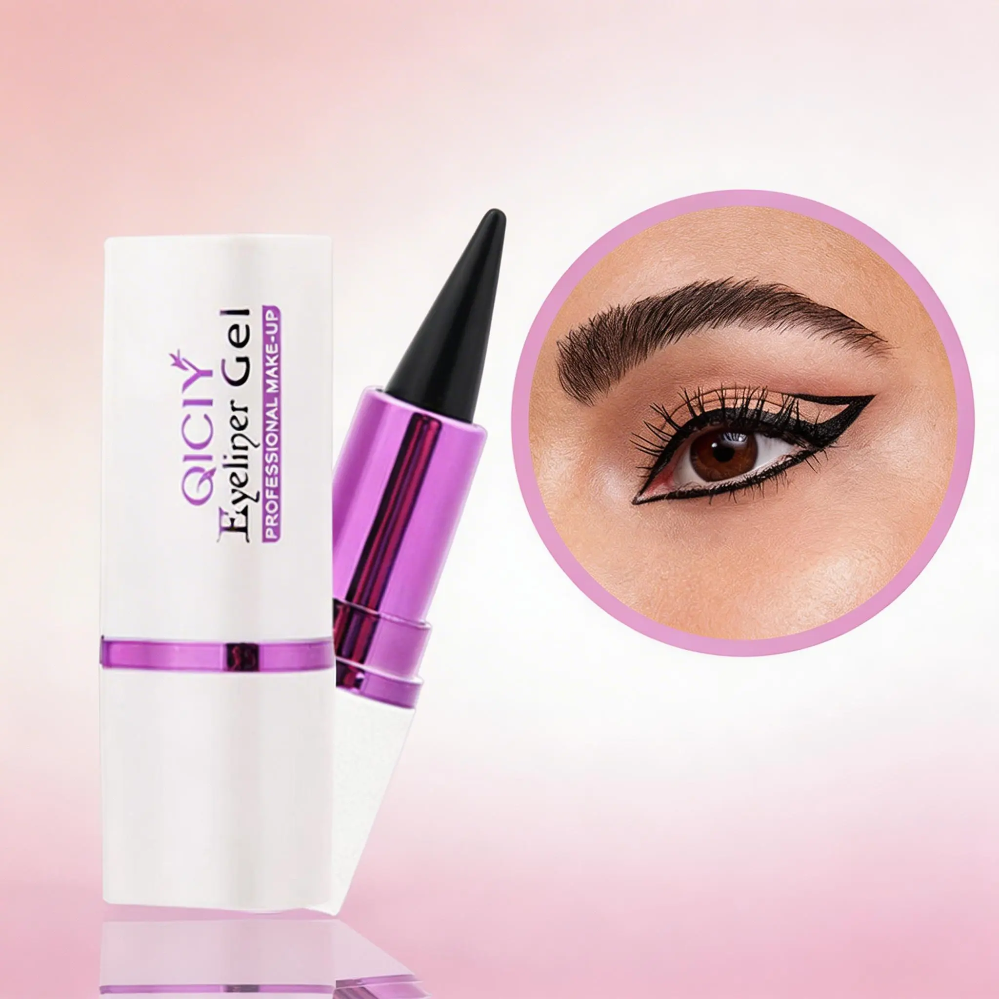 Proof Gel Eyeliner Pencil Quick-drying Eye Black crayon matte Eyeliner Cream Eyeliner Cream Single-head Rich matte eyeliner Cream Eyeliner Pen Eyelashes Cosmetic Smooth