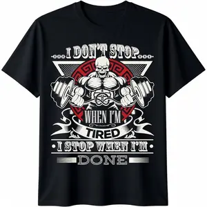 Fitness Motivational Gym Workout Bodybuilding Bodybuilder T-Shirt Small