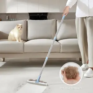 Pet Hair Remover Bundle, Carpet Rake 3 Pack, Long Handle Scraper for Dog Hair, Adjustable Effective Lint Cleaner Pro for Carpets, Couch, Furniture & Cars