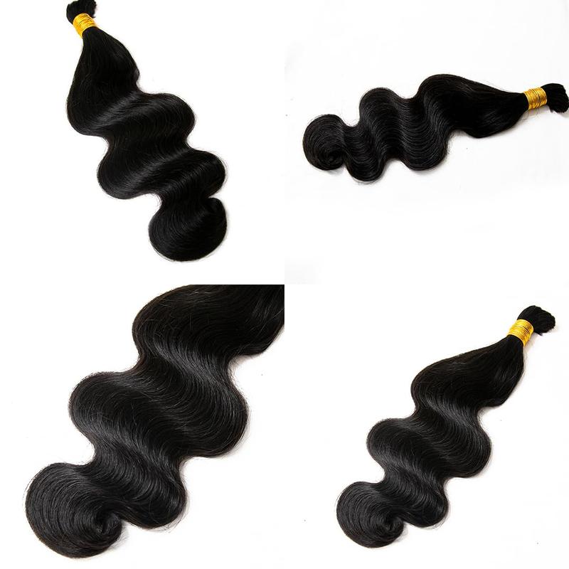 GK Human Braiding Hair100g Body Wave Bulk Human Hair for Braiding No Weft Brazilian Virgin Curly Human Hair Extensions for Boho Braids  (18 Inch)