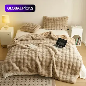Double-sided Plush Blanket, 1 Count 800GSM Soft Warm Throw Blanket, Multifunctional Blanket for Home Office Car Travel #GLOBAL PICKS