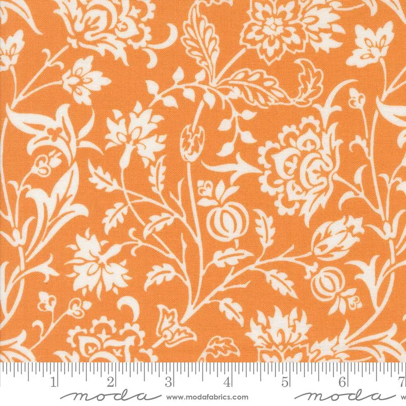Fabric Moda Pumpkin Harvest Floral Agatha Road by the Quarter Yard 35410-12