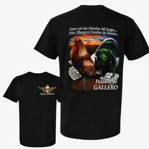 Viva Mexico Rooster Shirt, Gamefowl Style , Game Farm Life, Mexican Gallo Graphic Tee, Black Front and Back Print T-Shirt, Colorful Rooster Hispanic Heritage Shirt, Gamefowl Shirt , Game Farrm Life, Latino Country Style Gift for Men