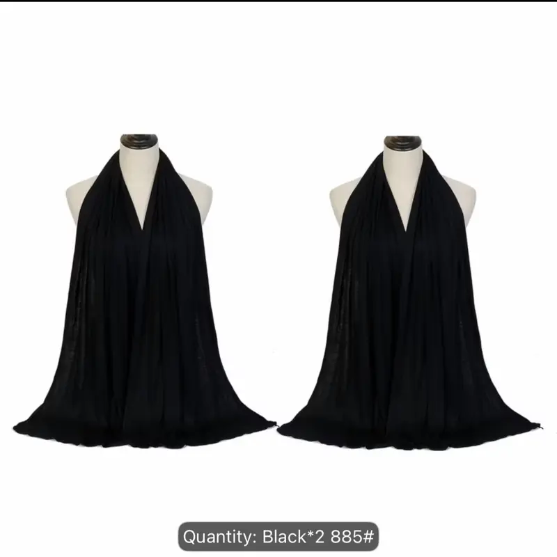 Premium Jersey hijab -black 160x50cm - Perfect for Any Occasion