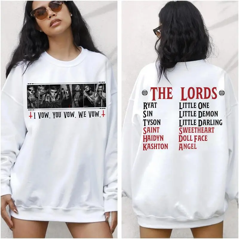 Chaotic Book Sweatshirt, The L.O.R.D.S Series Crewneck, I Vow You Vow We Vow Hoodie, Shantel Tessier Sweater